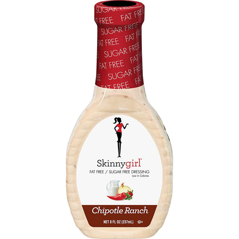 Fat-Free Salad Dressing, Sugar-Free Chipotle Ranch, 8 Ounce
