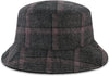 Women'S C & C California Bucket, Reversible Corduroy and Plaid Packable Travel, Wide Brim Summer Hat