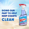 Glass and Window Cleaner Spray Bottle, Ammonia Free, Bottle Made from 100% Recovered Coastal Plastic, Surface Cleaning Spray, Crystal Rain Scent, 32 Fl Oz