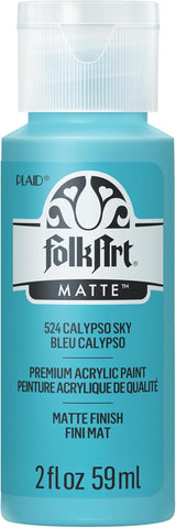 Acrylic Paint in Assorted Colors (2 Ounce), 524 Calypso Sky