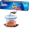 Gallon Food Storage Freezer Bags, New Stay Open Design with Stand-Up Bottom, Easy to Fill, 14 Count