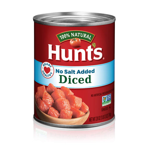 Diced Tomatoes No Salt Added, 28 Oz