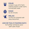Salt Soak with Pure Epsom Salt, Glow & Radiance with Vitamin C & Citrus Essential Oils, 3 Lbs