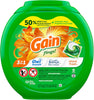 Flings! Laundry Detergent Soap Pacs HE Compatible 60 Ct Long Lasting Scent Island Fresh