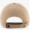 Branded MLB Khaki Primary Logo Clean Up Adjustable Strap Baseball Dad Hat Cap, Adult One Size Fits All