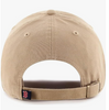 Branded MLB Khaki Primary Logo Clean Up Adjustable Strap Baseball Dad Hat Cap, Adult One Size Fits All