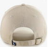 Branded MLB Khaki Primary Logo Clean Up Adjustable Strap Baseball Dad Hat Cap, Adult One Size Fits All
