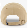 Branded MLB Khaki Primary Logo Clean Up Adjustable Strap Baseball Dad Hat Cap, Adult One Size Fits All