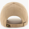 Branded MLB Khaki Primary Logo Clean Up Adjustable Strap Baseball Dad Hat Cap, Adult One Size Fits All