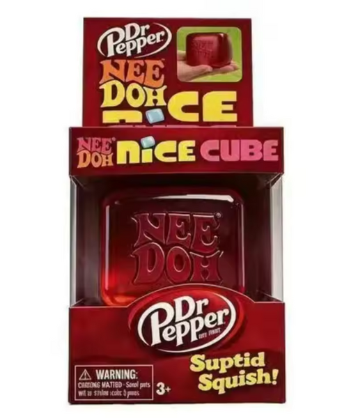 Schylling Needoh Nice Cube Sensory Nice-Sicle Stress Relief Squishy Cube Anti-Anxiety Squeeze Object For Focus ADHD Population