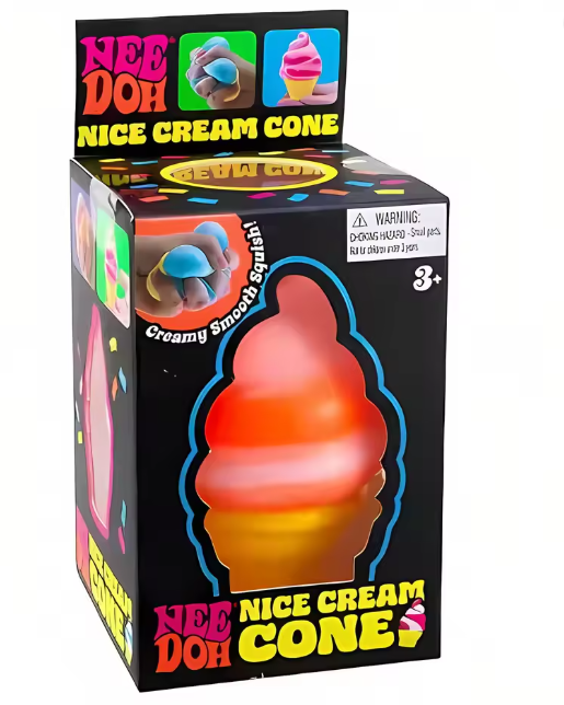 Schylling Needoh Nice Cube Sensory Nice-Sicle Stress Relief Squishy Cube Anti-Anxiety Squeeze Object For Focus ADHD Population
