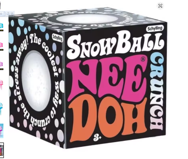 Schylling Needoh Nice Cube Sensory Nice-Sicle Stress Relief Squishy Cube Anti-Anxiety Squeeze Object For Focus ADHD Population