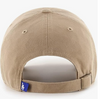 Branded MLB Khaki Primary Logo Clean Up Adjustable Strap Baseball Dad Hat Cap, Adult One Size Fits All
