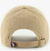 Branded MLB Khaki Primary Logo Clean Up Adjustable Strap Baseball Dad Hat Cap, Adult One Size Fits All