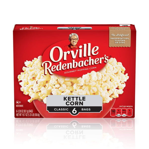 Microwave Popcorn, Kettle Corn, 3.28 Oz., 6-Count