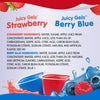 Strawberry & Berry Blue Flavored Juicy Gels, 12 Count Snack Cups