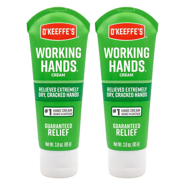 Working Hands Hand Cream for Extreme Dryness - 3 Oz Tube (2 Pack) - Repairing Skincare for Cracked, Dry Hands