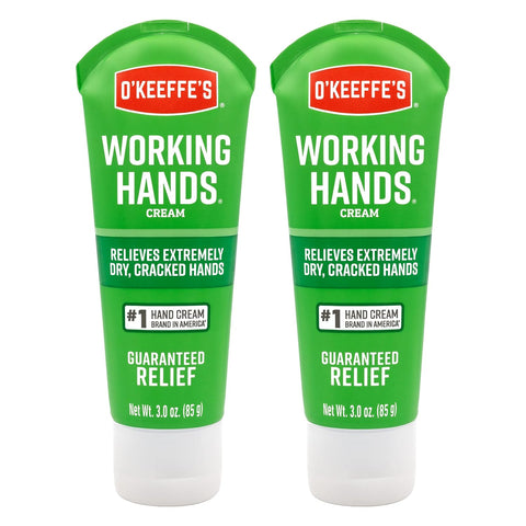 Working Hands Hand Cream for Extreme Dryness - 3 Oz Tube (2 Pack) - Repairing Skincare for Cracked, Dry Hands