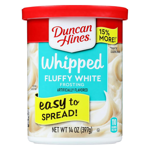 Whipped Frosting, Fluffy White, 14 Oz