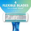 Soleil Comfort Women'S Disposable 4 Blade Razors, Perfect for Shaving Needs, Razor Gift Sets for Women, 10-Pack