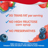 Strawberry & Berry Blue Flavored Juicy Gels, 12 Count Snack Cups
