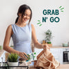 Seaweed Grab & Go Organic Premium Roasted Seaweed Snacks, Sea Salt, 5 Count Trayless, Keto, Vegan, Gluten-Free, Great Source of Omega3S and Iodine, Healthy On-The-Go Snack for Kids and Adults