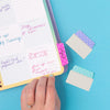 Multiuse Ultra Tabs, 2" X 1.5", 2-Side Writable, Assorted Pastel Dots, 24 Repositionable Tabs (74773)