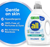Laundry Detergent Liquid, Free Clear for Sensitive Skin, Odor Relief, Unscented and Hypoergenic, 2X Concentrated, 90 Loads