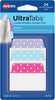 Multiuse Ultra Tabs, 2" X 1.5", 2-Side Writable, Assorted Pastel Dots, 24 Repositionable Tabs (74773)