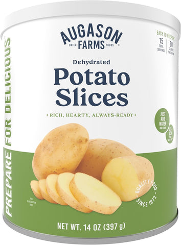 Dehydrated Potato Slices Can, Emergency Food Supply, Everyday Meals (Packaging May Vary)