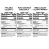 Cocofusions Coconut Flavored Water Variety Pack III - Molokai, Madagascar Mango, Puna Pineapple (Assorted Flavors) 18 Fl Oz (Pack of 12)