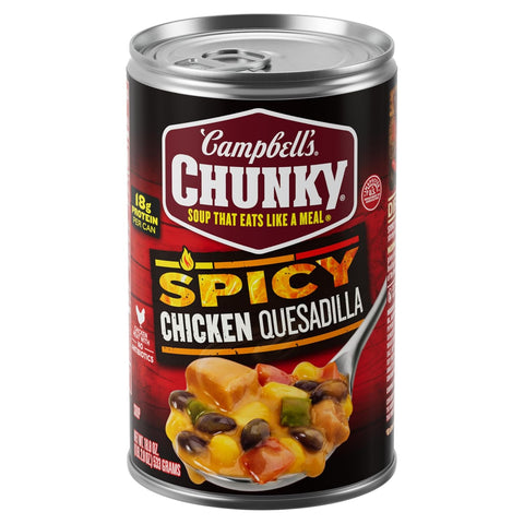 Chunky Soup, Spicy Chicken Quesadilla Soup, 18.8 Oz Can