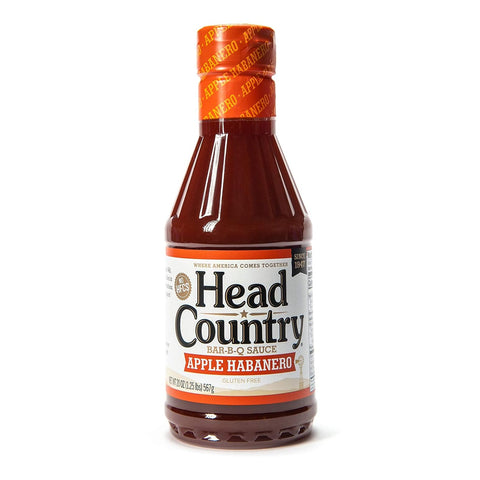 Bar-B-Q Sauce, Apple Habanero | Gluten Free BBQ Sauce with No Allergens | Sweet Apple & Spicy Habanero Championship Barbecue Sauce for Chicken, Pulled Pork & Ribs | 20 Ounce, Pack of 1