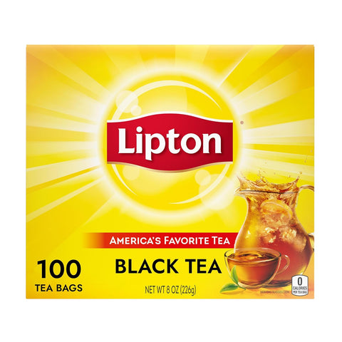Black Tea Bags, Hot or Iced Tea Bags, 100 Total Count