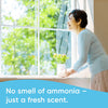 Glass and Window Cleaner Spray Bottle, Ammonia Free, Bottle Made from 100% Recovered Coastal Plastic, Surface Cleaning Spray, Crystal Rain Scent, 32 Fl Oz