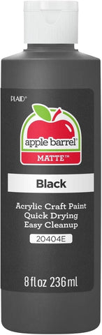 Acrylic Paint in Assorted Colors (8 Ounce), 20404 Black- (Pack of 1)