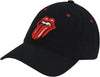 Rolling Stones Women'S Dad Hat, Lips Logo Adjustable Cotton Baseball Cap with Curved Brim