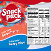 Strawberry & Berry Blue Flavored Juicy Gels, 12 Count Snack Cups