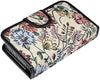 Floral Pill Case Box, 14 Day Pill Holder Pill Container & Medication Organizer, Travel Case - 4 Marked Compartments for Each Day of the Week - Morn, Noon, Eve, Bed