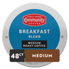 Breakfast Blend Medium Roast Single-Serve Keurig K-Cup Pods 48 Count (Pack of 1)
