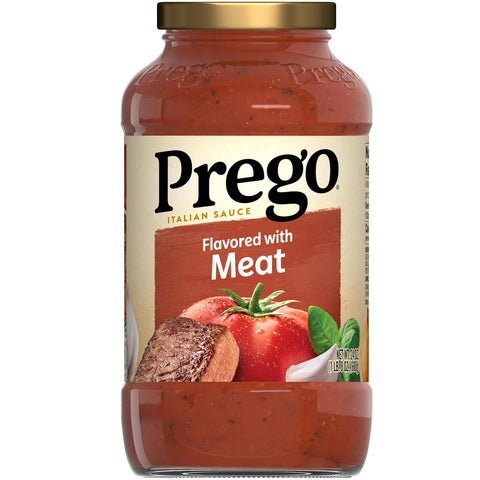 Italian Tomato Pasta Sauce Flavored with Meat, 24 Oz Jar