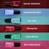Hard as Nails, Garnet Attention, Long Lasting, Chip Resistant, Opaque, Shiny Red Nail Polish