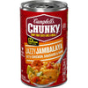 Campbell’S Chunky Soup, Jazzy Jambalaya with Chicken, Sausage and Ham Soup, 18.6 Oz Can