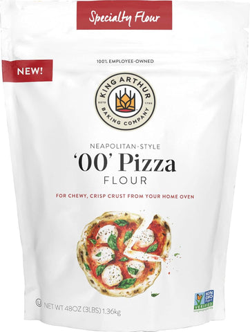 00 Pizza Flour: Premium Non-Gmo American Wheat for Perfect Neapolitan-Style Crust - Finely Milled for Authentic Italian Pizza at Home - Ideal for Crispy, Chewy Pizzas (3 Lbs)