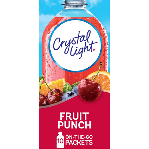Fruit Punch Artificially Flavored Powdered Drink Mix, 10 Ct. On-The-Go-Packets