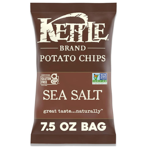 Sea Salt Kettle Potato Chips, 7.5 Oz