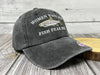 Embroideredwomen Want Me Fish Fear Me Trucker Hat for Men, Washed Black Dad Hat, Outdoor Adjustable Baseball Snapback Hats