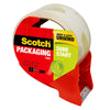 Scotch Sure Start Shipping Packaging Tape, 1.88"X 38.2 Yd, Designed for Packing, Shipping and Mailing, Quiet Unwind, No Splitting or Tearing, 1.5" Core, Clear, 1 Dispensered Roll